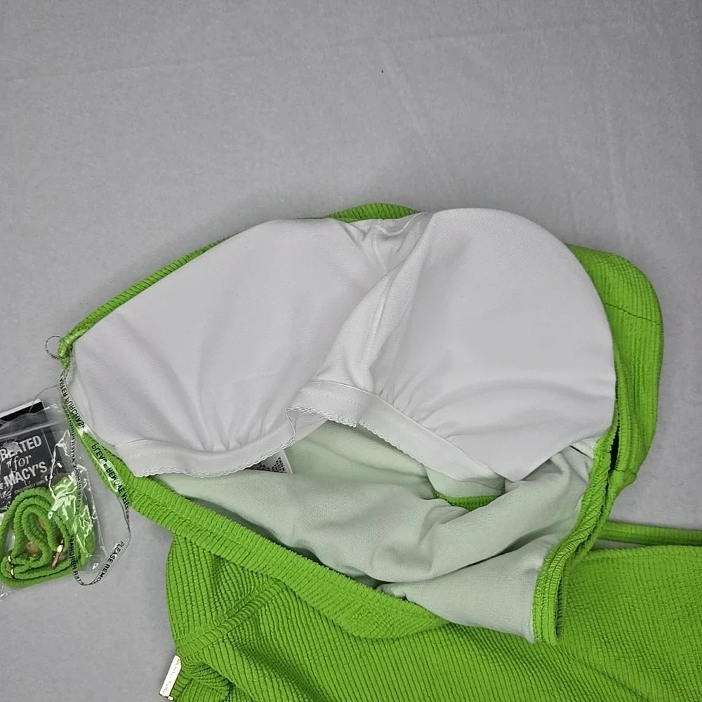 Michael Kors Size 12 One-Shoulder‎ Side-Cutout Swimsuit Green One Piece New